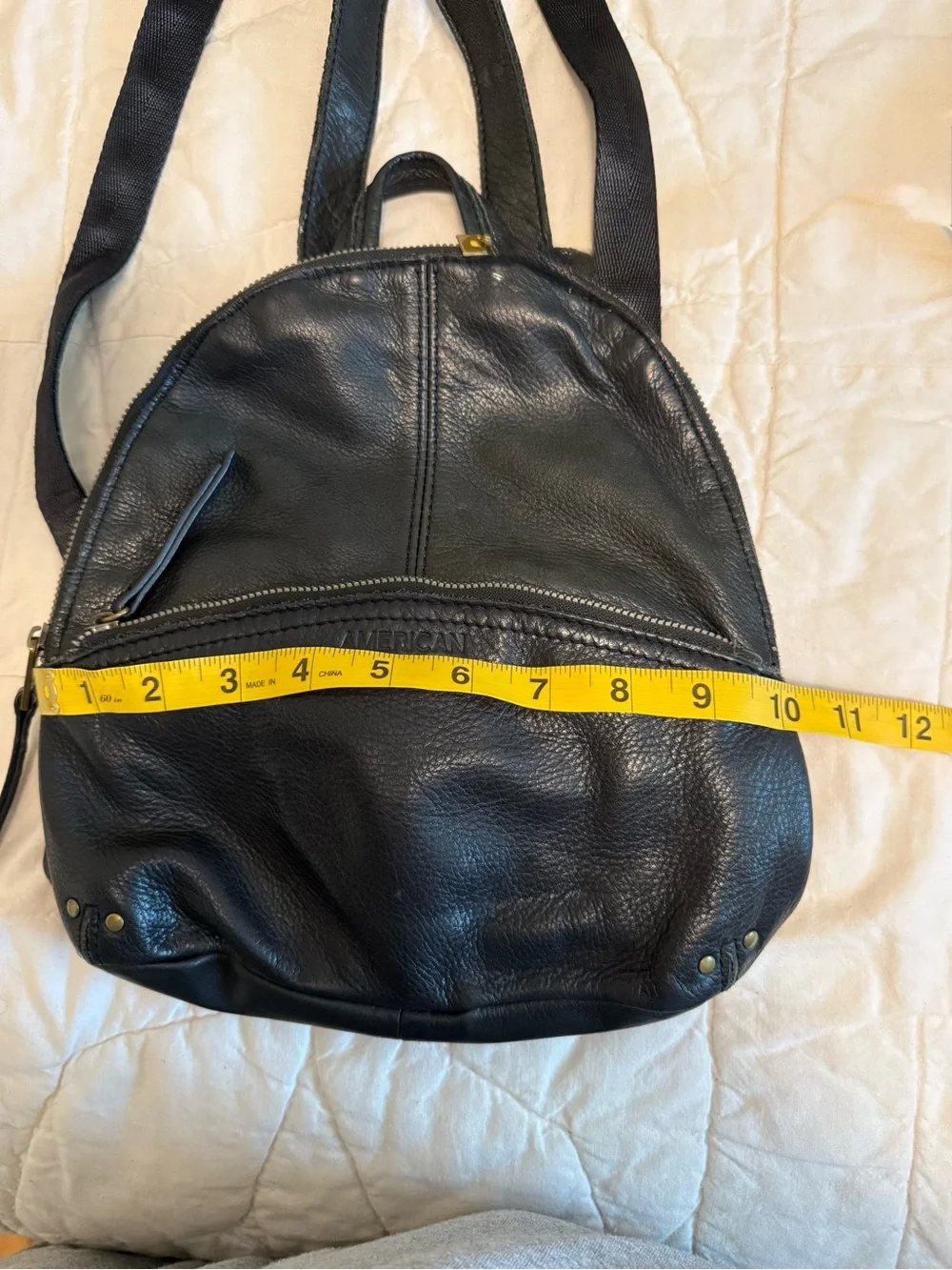American Leather Black Mini Backpack - Classic Everyday Carry